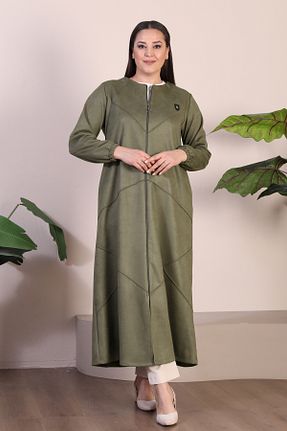 مانتو بلند خاکی زنانه Ferace - کد 783433195
