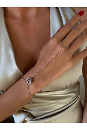 دستبند استیل (فولاد) بژ زنانه استیل ضد زنگ İNN JEWELLERY - کد 873932612