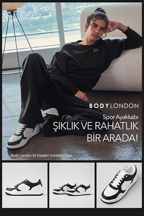 کفش دو و میدانی و تمرینی مشکی زنانه Body London - کد 869848759