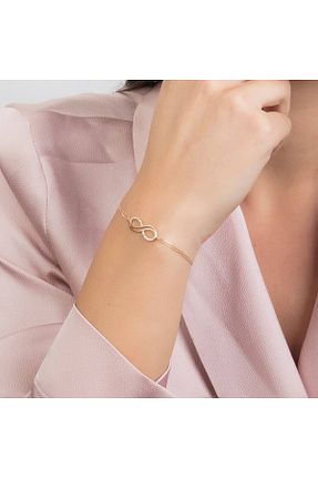 دستبند طلا طلائی زنانه Sembol Gold - کد 49568933