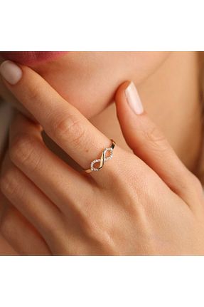 انگشتر طلا رنگی زنانه 8 عیار Sembol Gold - کد 824167402
