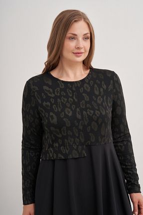 تونیک حجاب خاکی زنانه بافتنی Aker - کد 852829605
