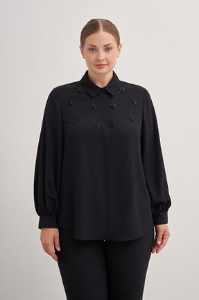 بلوز حجاب مشکی زنانه رگولار Aker - کد 852667243