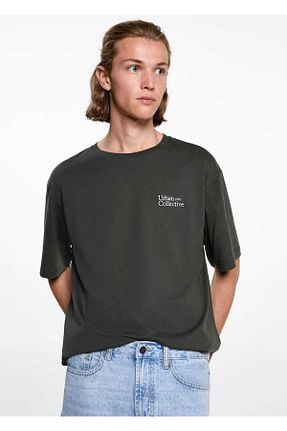 تیشرت خاکی مردانه رگولار MANGO Teen - کد 874079222