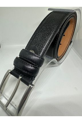 کمربند مشکی مردانه چرم خالص Yurtsever - کد 872999930