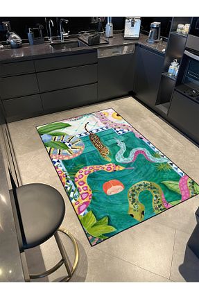 فرش رنگی قابل شستشو Rugs Modern Halı - کد 827898627