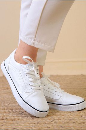 کفش کژوال سفید مردانه چرم مصنوعی Odastore - کد 874096708