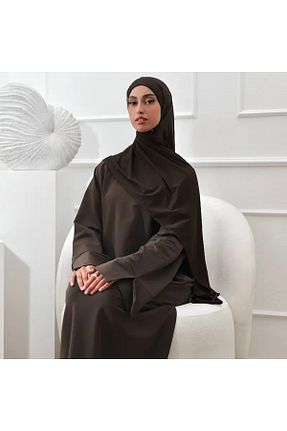 شال قهوه ای زنانه ویسکون Lidya Şal - کد 874120054
