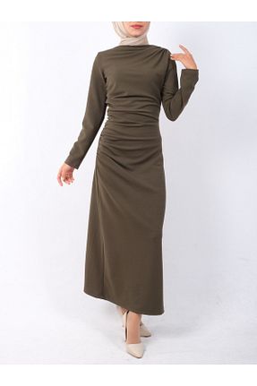 لباس حجاب خاکی زنانه رگولار Modamorfo - کد 874124052
