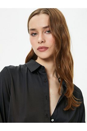 پیراهن مشکی زنانه رگولار Koton - کد 835706557