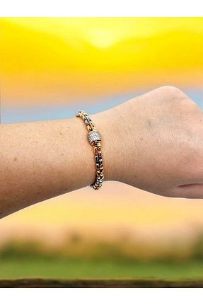 دستبند استیل (فولاد) طلائی زنانه استیل ضد زنگ XUPING JEWELRY - کد 871689981