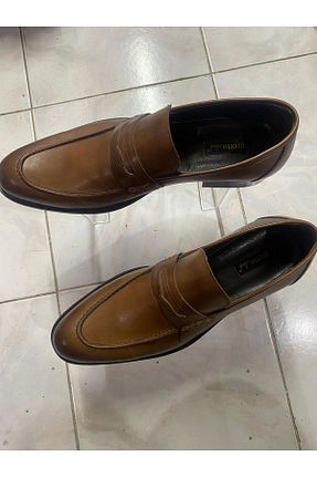 کفش کلاسیک قهوه ای مردانه چرم خالص Metin Ayakkabı - کد 874166142
