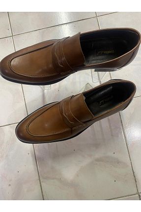 کفش کلاسیک قهوه ای مردانه چرم خالص Metin Ayakkabı - کد 874166142