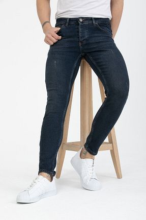 شلوار جین آبی مردانه پاچه تنگ OneZero - کد 652840794