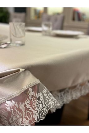 رومیزی بژ پلی استر Benna Atelier - کد 874346348
