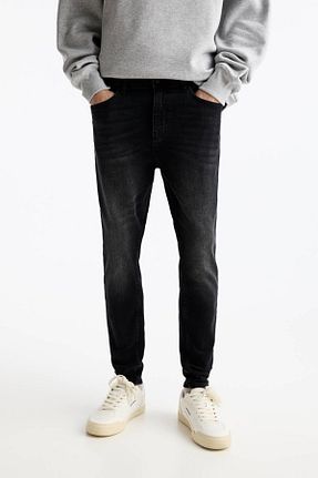 شلوار جین طوسی مردانه پاچه لوله تفنگی Pull & Bear - کد 874229783