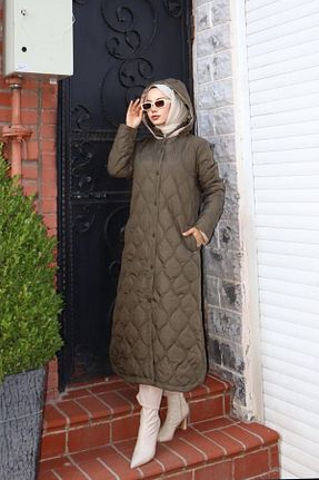 کاپشن خاکی زنانه Relaxed Levidor - کد 874201883