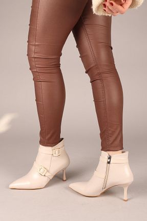 بوت / نیم بوت بژ زنانه جیر Birikon - کد 874209744