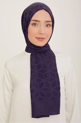 شال بنفش زنانه پنبه ای Armine - کد 874352543