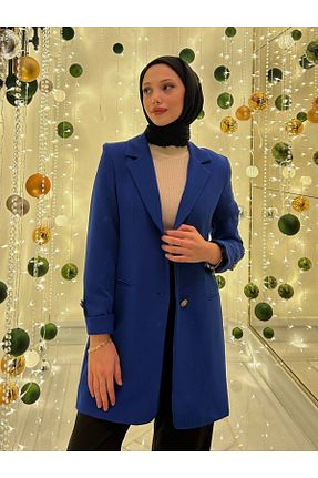 کت بلیزر سرمه ای زنانه پلی استر TANISA - کد 874319456