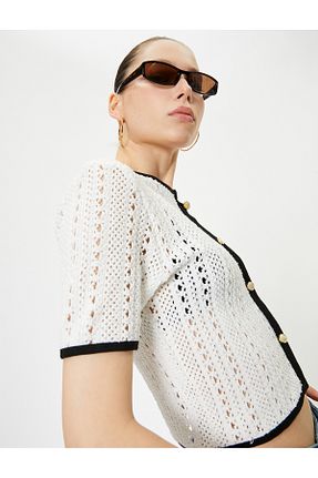 بلوز نباتی زنانه ساده Koton - کد 818609827