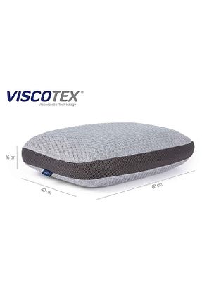 بالش طوسی پلی استر ویسکوز پنبه VİSCOTEX - کد 125430588