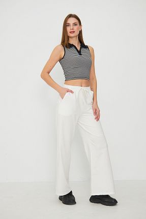 شلوار کرمگن نباتی زنانه پاچه گشاد CrazyShopping - کد 874360982