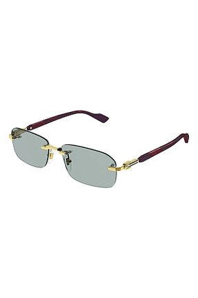 عینک آفتابی سبز زنانه UV400 Gucci - کد 768067412