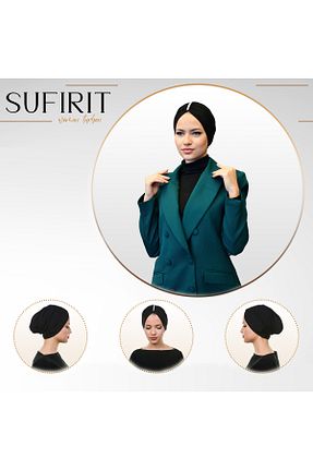 روسری مشکی پلی استر Sufirit - کد 874367252