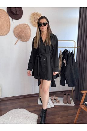 لباس مشکی زنانه بافتنی Butik - کد 874382324