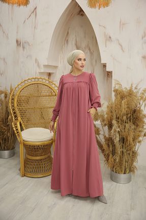 کلاه و ابایا صورتی زنانه %100 پنبه Nissra - کد 800549655