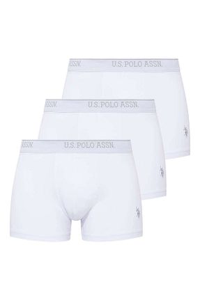 باکسر سفید مردانه پنبه - الاستین U.S. Polo Assn. - کد 2187681