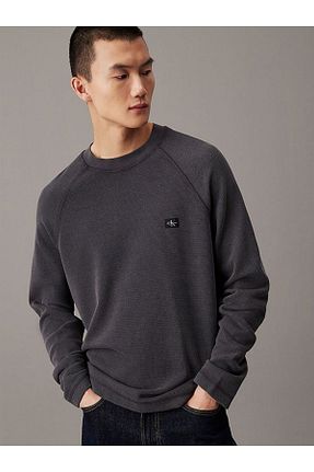 سوئیشرت مشکی زنانه ساده Calvin Klein - کد 874361760
