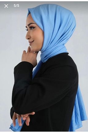 شال آبی زنانه ویسکون haremscarfs - کد 376089659