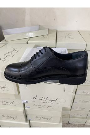 کفش کلاسیک مشکی مردانه چرم خالص LY SHOES - کد 874398042