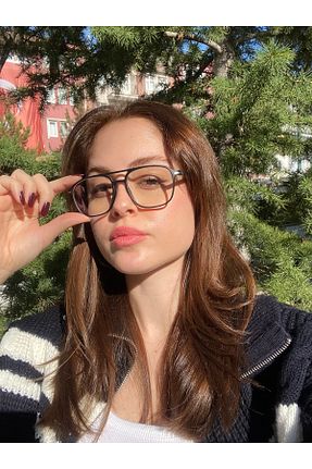عینک محافظ نور آبی زرشکی زنانه مات LUNOX - کد 864126739