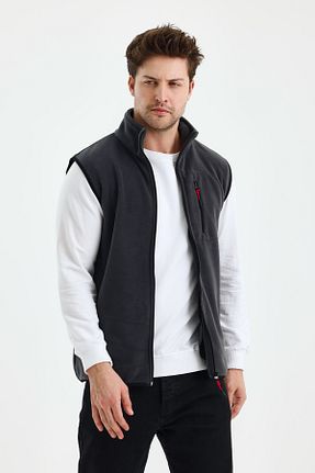جلیقه اسپرت طوسی مردانه رگولار monox - کد 874412463