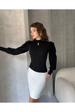 بلوز مشکی زنانه ساده RURIS - کد 874520665