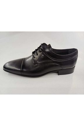 کفش کلاسیک مشکی مردانه چرم خالص Fosco - کد 873963868