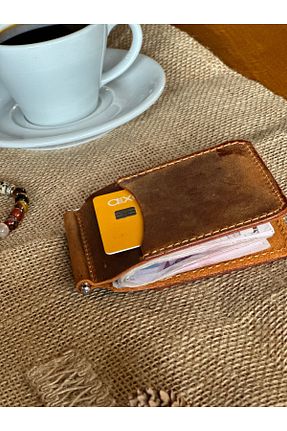 جا کارتی قهوه ای زنانه سایز متوسط Leather Anatolia - کد 874569948