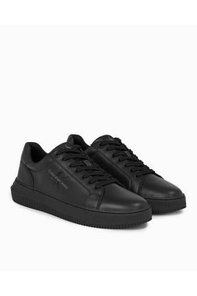 کفش اسنیکر مشکی مردانه چرم اصل Calvin Klein - کد 760128549