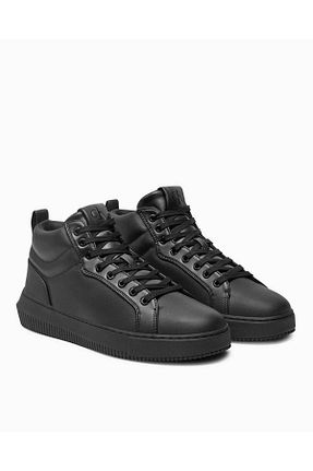 کفش اسنیکر مشکی مردانه چرم اصل Calvin Klein - کد 864671363