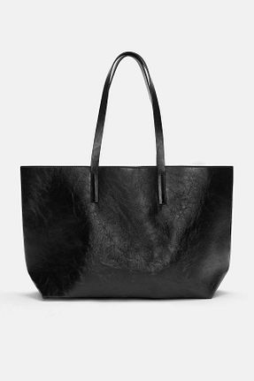 کیف دوشی مشکی زنانه چرم مصنوعی Pull & Bear - کد 874601686