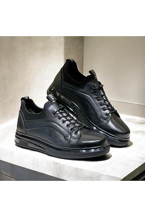 کفش کژوال مشکی مردانه چرم خالص STOKS SHOES STORE - کد 874605378