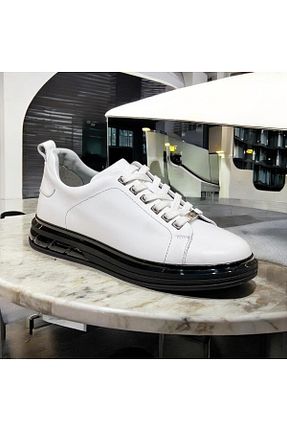 کفش کژوال سفید مردانه چرم خالص STOKS SHOES STORE - کد 874604441