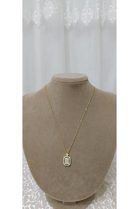 گردنبند استیل ( فولاد ) طلائی زنانه استیل (فولاد) Çelik - کد 874609142