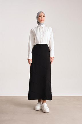 دامن حجاب مشکی زنانه رگولار Armine - کد 811844244
