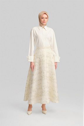 دامن حجاب بژ زنانه رگولار Armine - کد 837925228