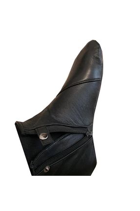 بوت خانگی مشکی مردانه چرم خالص Sanalbolluk - کد 36914898