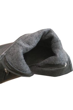 بوت خانگی مشکی مردانه چرم خالص Sanalbolluk - کد 36914898